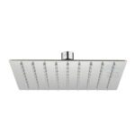 ראש מקלחת נירוסטה מרובע 25 ס"מ חמת בייסיק hamat basics 416245 | כרום ניקל חמת בייסיק | zm