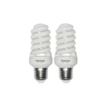 נורה אקו t2 ספירל אור יום e27 15w x2
