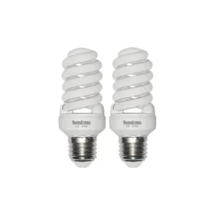 נורה אקו t2 ספירל אור יום e27 15w x2