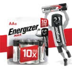 8 סוללות energizer max alkaline aa lr6 pack