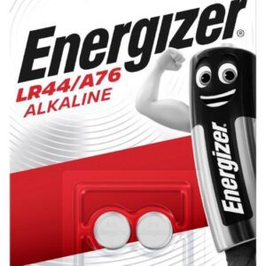 זוג סוללות energizer alkaline 1.5v lr44 / a76 / ag13