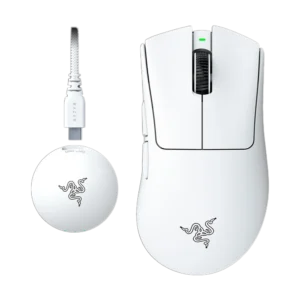 עכבר אלחוטי Razer DeathAdder V4 Pro – לבן