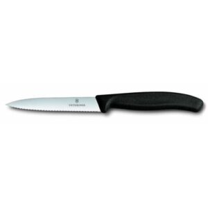 סכין ירקות משוננת Victorinox Swiss Classic 10 ס"מ שחור